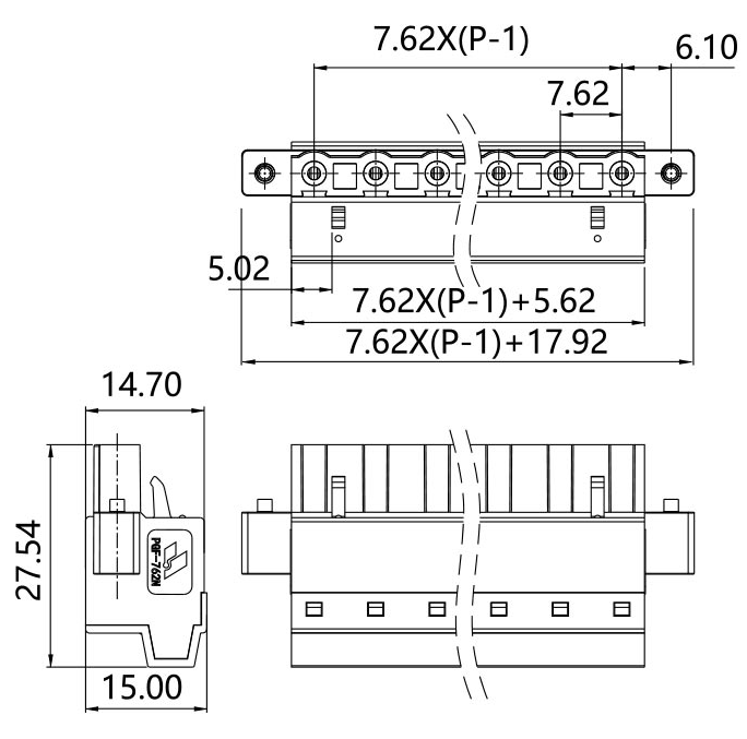 插拔式端子台-插头PGF-762N(图1)